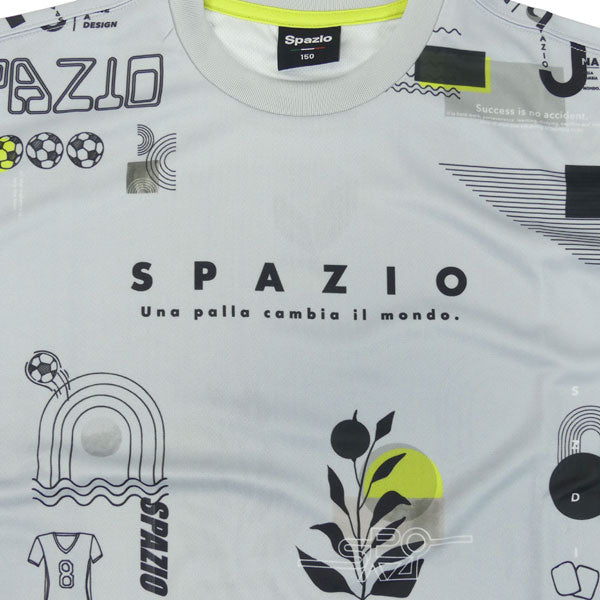 【ショップ限定エントリーでさらに+9倍】【上下セット】スパッツィオSpazioジュニアオーバーサイズ半袖クルーネックプラシャツメッシュプラパンGE1101GE1027プラクティスセット練習着子供用