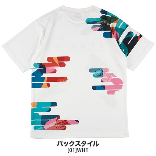 【ショップ限定エントリーでさらに+9倍】【ネコポス送料無料】スパッツィオSpazioグラウンドブラシプラクティスシャツGE1110サッカーフットサル半袖プラシャツメンズ