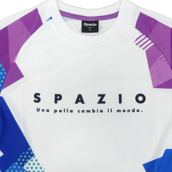 【ネコポス送料無料】スパッツィオSpazioジオメトリープラクティスシャツGE1111サッカーフットサル半袖プラシャツメンズ