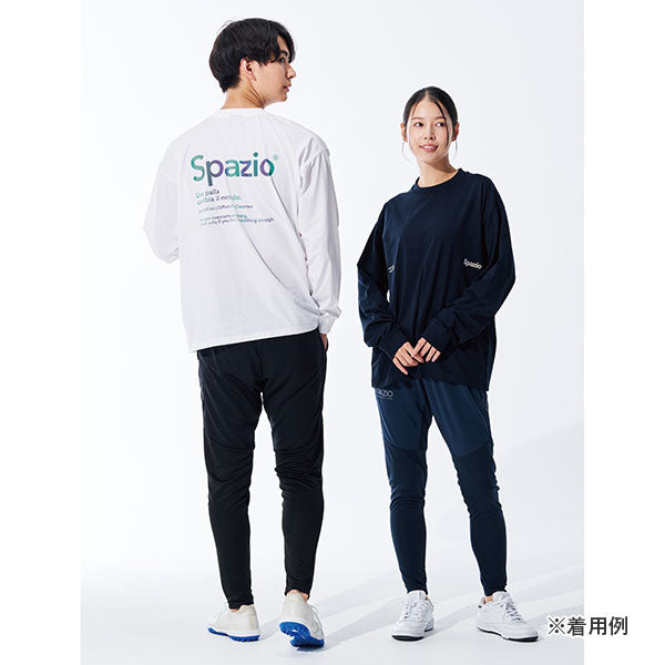 【上下セット】スパッツィオSpazioオーバーサイズオーロラptロンT脇パネルロゴスリムパンツGE1115-GE1130サッカーフットサル練習着メンズ