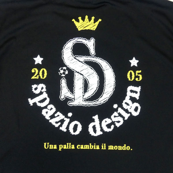 【上下セット】スパッツィオSpazioロゴスケッチロンプラ脇パネルロゴスリムパンツGE1116-GE1130サッカーフットサル練習着メンズ