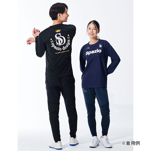 【ネコポス送料無料】スパッツィオSpazioロゴスケッチロンプラGE-1116サッカーフットサルプラクティスシャツ長袖メンズ