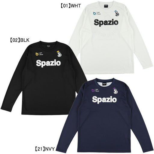 【ネコポス送料無料】スパッツィオSpazioロゴスケッチロンプラGE-1116サッカーフットサルプラクティスシャツ長袖メンズ