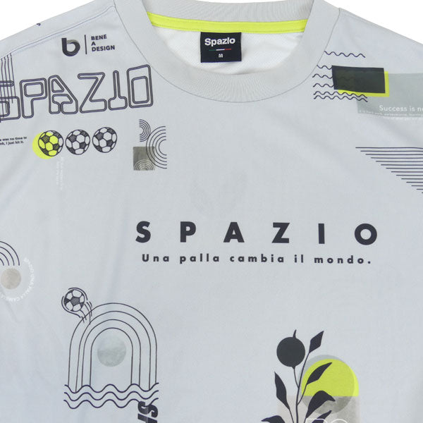 【ネコポス送料無料】スパッツィオSpazioオーバーサイズロンプラGE-1128サッカーフットサルプラクティスシャツ長袖メンズ