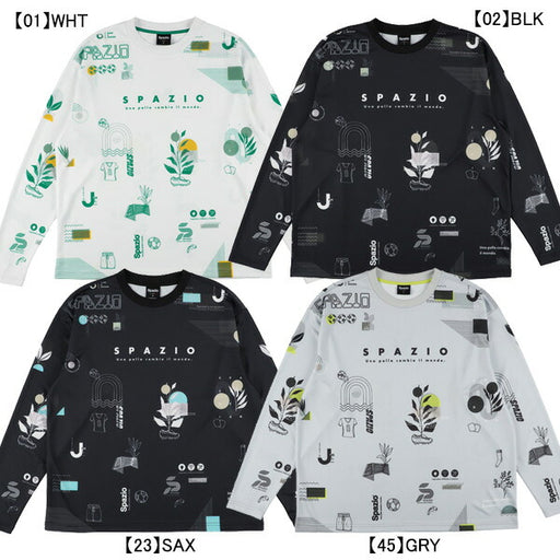 【ネコポス送料無料】スパッツィオSpazioオーバーサイズロンプラGE-1128サッカーフットサルプラクティスシャツ長袖メンズ