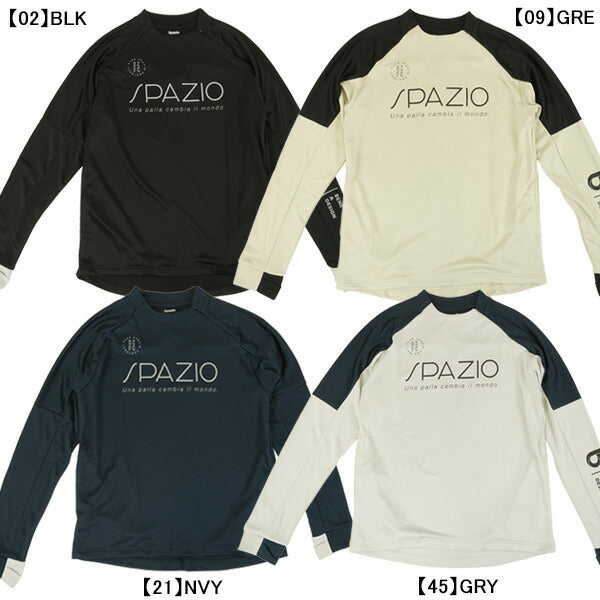 【ネコポス送料無料】スパッツィオSpazio脇パネルミッドトレーニングトップGE-1129サッカーフットサルトレーニングウェアメンズ