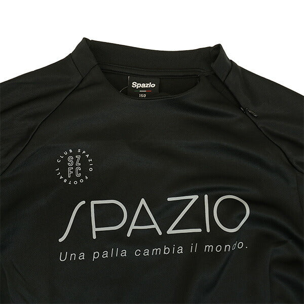 【ネコポス送料無料】スパッツィオSpazioジュニアJr.脇パネルミッドトレーニングトップGE-1132サッカーフットサルトレーニングウェア子供用