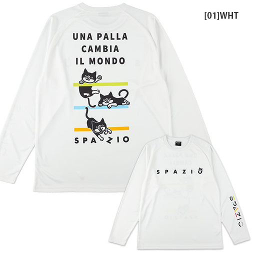 【ネコポス送料無料】スパッツィオSpazioジュニアJrPippoロングプラシャツ1GE-1140サッカーフットサルプラクティスシャツ長袖子供用