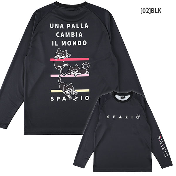 【ネコポス送料無料】スパッツィオSpazioジュニアJrPippoロングプラシャツ1GE-1140サッカーフットサルプラクティスシャツ長袖子供用