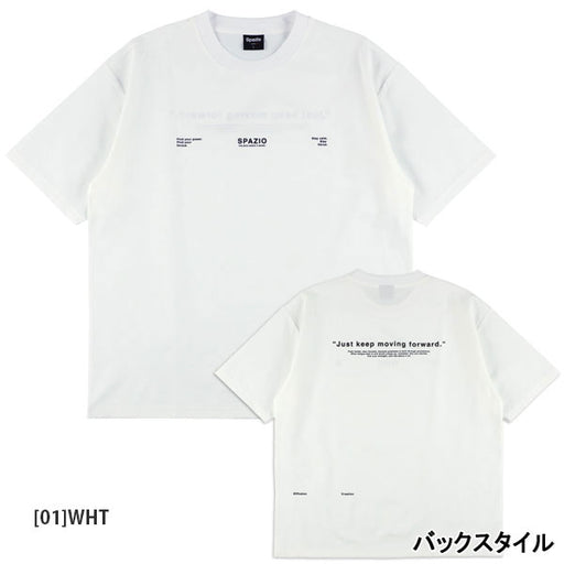 【ネコポス対応可】スパッツィオSpazioタイポグラフィオーバーサイズプラTGE1141サッカーフットサルプラクティスシャツメンズ