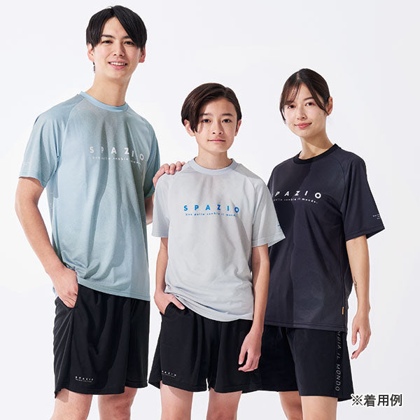 【ネコポス対応可】スパッツィオSpazioトラックラインプラシャツGE1144サッカーフットサル半袖プラクティスシャツメンズ