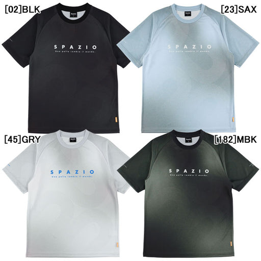 【ネコポス対応可】スパッツィオSpazioトラックラインプラシャツGE1144サッカーフットサル半袖プラクティスシャツメンズ