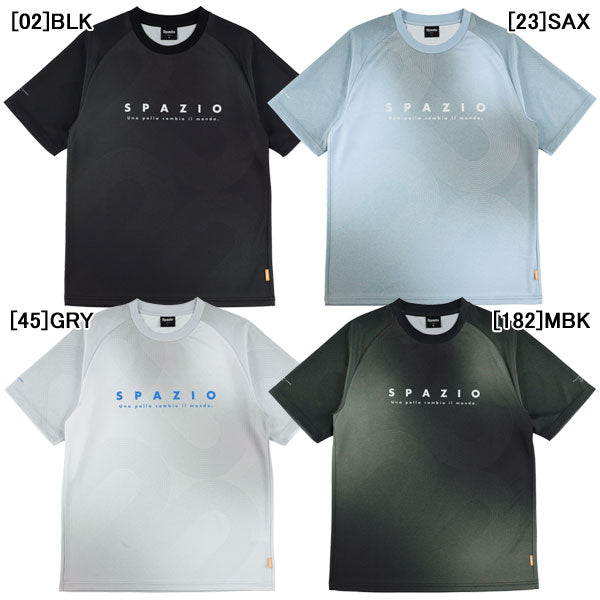 【ネコポス対応可】スパッツィオSpazioトラックラインプラシャツGE1144サッカーフットサル半袖プラクティスシャツメンズ