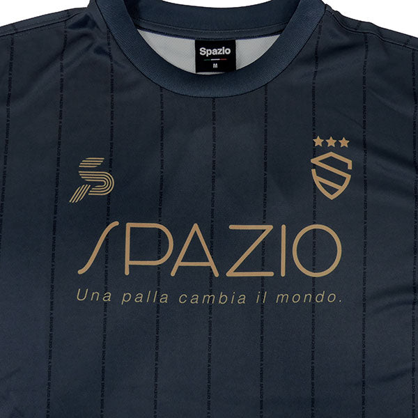 【上下セット】スパッツィオSpazioストライプオーバーサイズプラTシャツプラパンGE1145/GE1161サッカーフットサルプラクティスセットメンズ