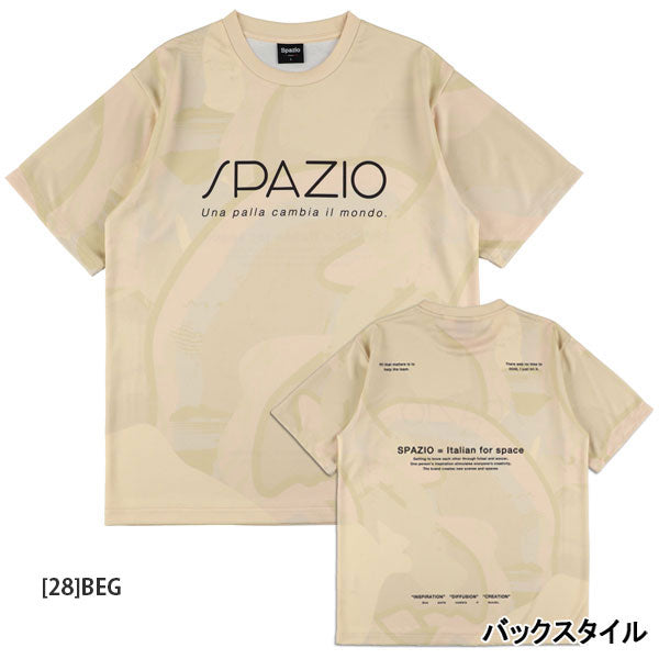 【ネコポス対応可】スパッツィオSpazioペイントプラシャツGE1146サッカーフットサル半袖プラクティスシャツメンズ