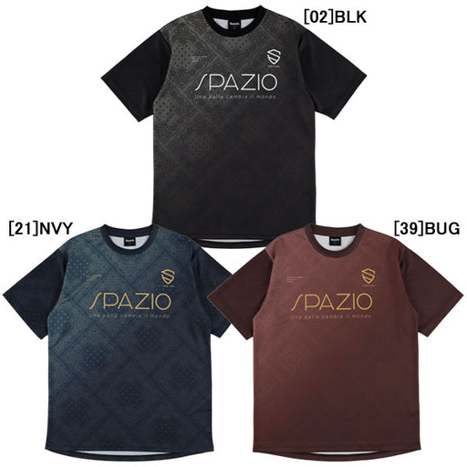 【ネコポス対応可】スパッツィオSpazioペイズリーグラデプラシャツGE1147サッカーフットサル半袖プラクティスシャツメンズ
