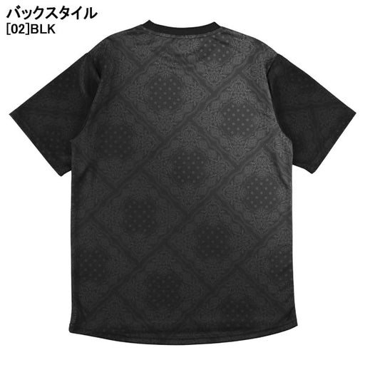 【ネコポス対応可】スパッツィオSpazioペイズリーグラデプラシャツGE1147サッカーフットサル半袖プラクティスシャツメンズ