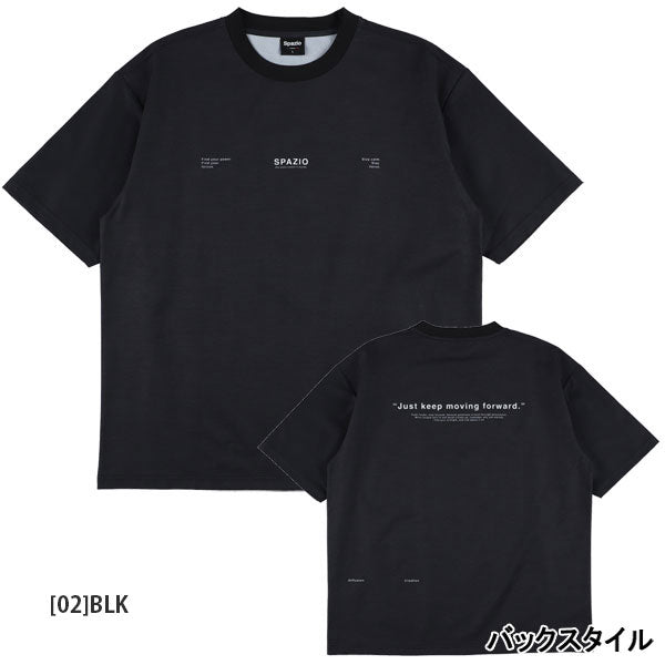 【ネコポス対応可】スパッツィオSpazioジュニアタイポグラフィオーバーサイズプラTシャツGE1148サッカーフットサルプラクティスシャツ練習着子供用