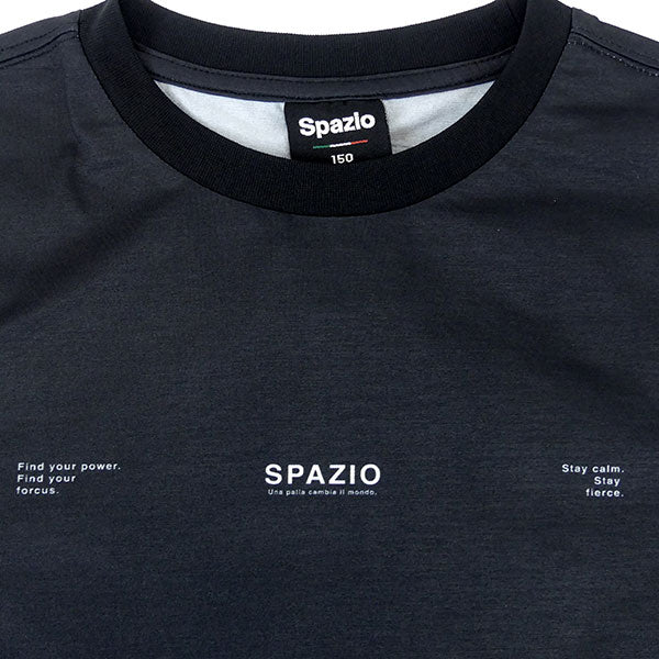 【ネコポス対応可】スパッツィオSpazioジュニアタイポグラフィオーバーサイズプラTシャツGE1148サッカーフットサルプラクティスシャツ練習着子供用