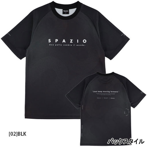 【ネコポス対応可】スパッツィオSpazioジュニアトラックラインプラシャツGE1151サッカーフットサル半袖プラクティスシャツ子供用