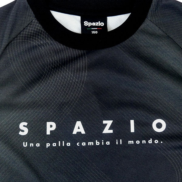 【ネコポス対応可】スパッツィオSpazioジュニアトラックラインプラシャツGE1151サッカーフットサル半袖プラクティスシャツ子供用