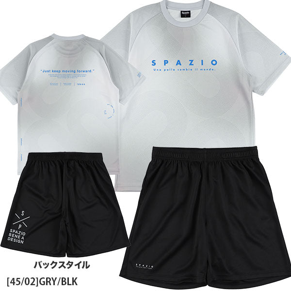 【送料無料上下セット】スパッツィオSpazioジュニアトラックラインプラシャツプラパンGE1151/GE1162サッカーフットサルプラクティスセット子供用