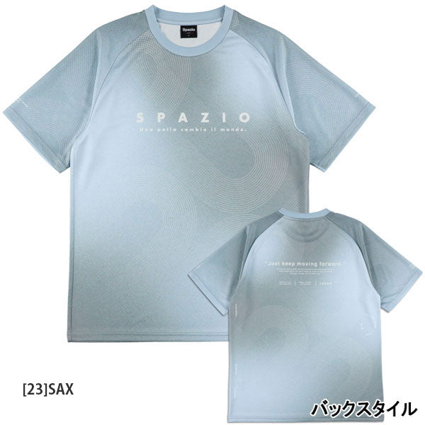【ネコポス対応可】スパッツィオSpazioジュニアトラックラインプラシャツGE1151サッカーフットサル半袖プラクティスシャツ子供用