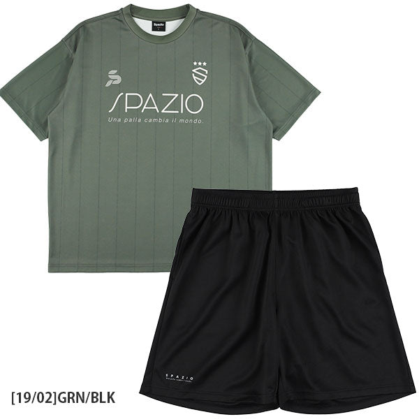 【送料無料上下セット】スパッツィオSpazioジュニアオーバーサイズプラTシャツプラパンGE1152/GE1162サッカーフットサルプラクティスセット子供用