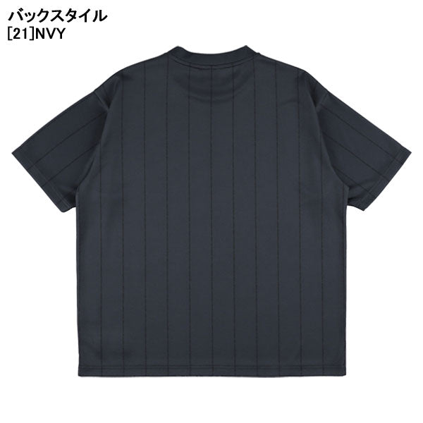 【ネコポス対応可】スパッツィオSpazioジュニアストライプオーバーサイズプラTシャツGE1152サッカーフットサル半袖プラクティスシャツ子供用