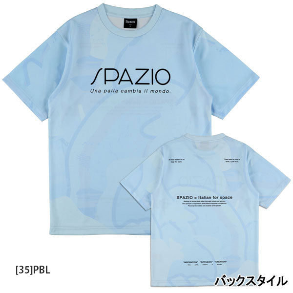 【ネコポス対応可】スパッツィオSpazioジュニアペイントプラシャツGE1153サッカーフットサル半袖プラクティスシャツ子供用