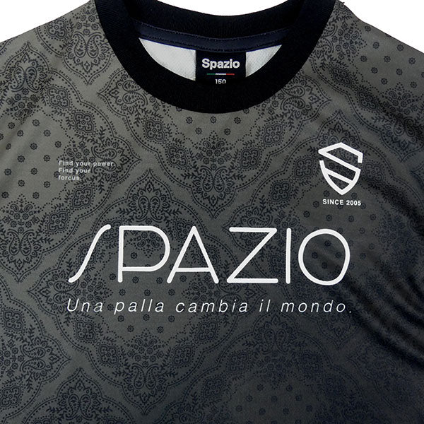 【ネコポス対応可】スパッツィオSpazioジュニアペイズリーグラデプラシャツGE1154サッカーフットサル半袖プラクティスシャツ子供用
