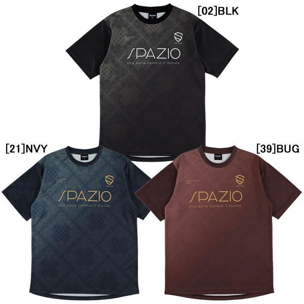 【ネコポス対応可】スパッツィオSpazioジュニアペイズリーグラデプラシャツGE1154サッカーフットサル半袖プラクティスシャツ子供用