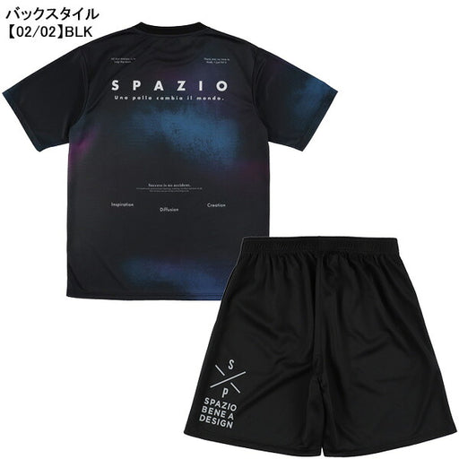 【上下セット】スパッツィオSpazioグラデアートプラシャツプラパン上下GE1164-GE1161サッカーフットサル練習着メンズ