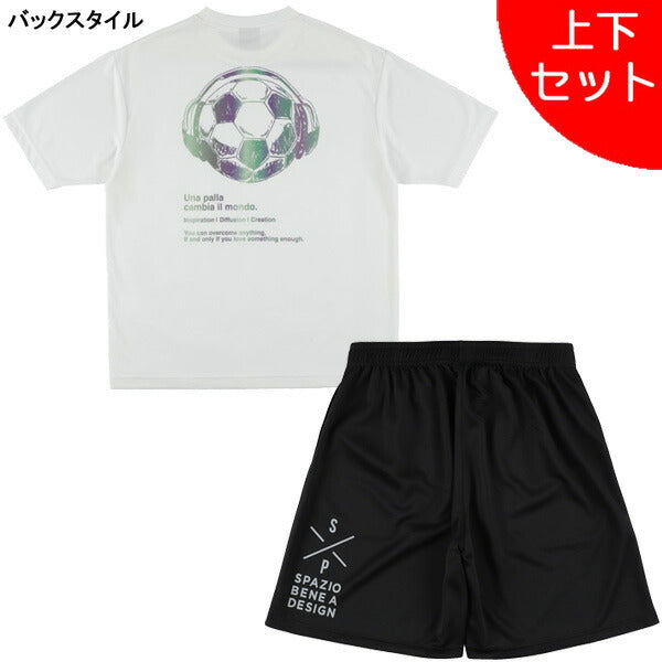 【上下セット】スパッツィオSpazioボールヘッドフォンOVSプラシャツプラパン上下GE1166-GE1161サッカーフットサル練習着メンズ