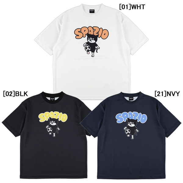 【ネコポス対応可】スパッツィオSpazioジュニアPIPPOリフティングオーバーサイズプラTシャツGE1172サッカーフットサル半袖プラクティスシャツ子供用