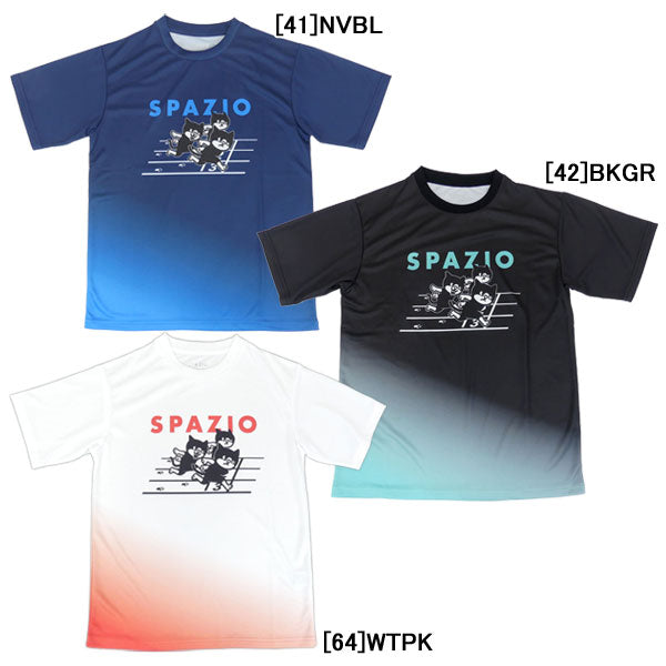 【ネコポス送料無料】スパッツィオSpazioPIPPOゴールテープ半袖プラ別注GE1178ランニングシャツプラクティスシャツメンズジュニア