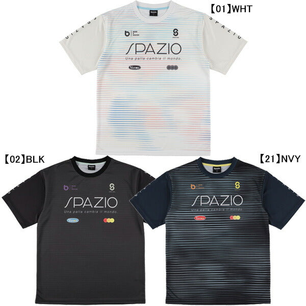 【ネコポス対応可】スパッツィオSpazioジュニアJr.ヘアラインユニフォームプラシャツGE1179サッカーフットサル練習着子供用