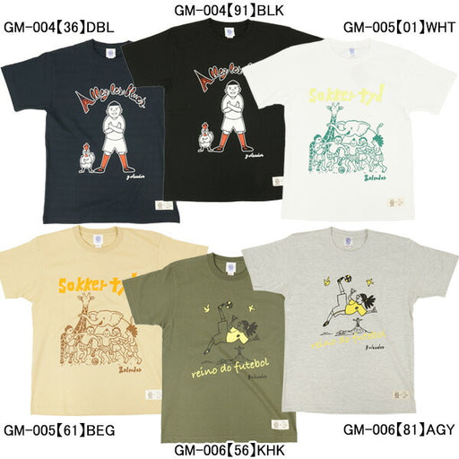 【ネコポス送料無料】ゴレアドールgoleadorMORIARTWORKSコラボTシャツGM-004-005-006サッカーフットサルカジュアル半袖メンズ