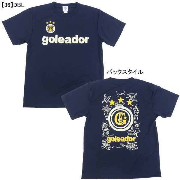 【ネコポス送料無料】フタバ別注ゴレアドールgoleadorMORIARTWORKコラボプラTシャツGM-007サッカーフットサルプラシャツ半袖メンズジュニア