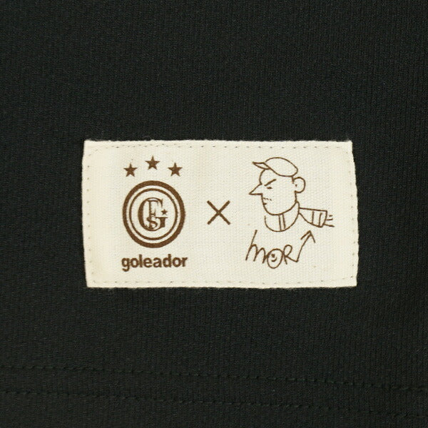 【ネコポス送料無料】フタバ別注ゴレアドールgoleadorMORIARTWORKコラボ手書きロゴプラTシャツGM-015サッカーフットサルプラシャツメンズジュニア