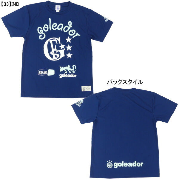 【ネコポス送料無料】フタバ別注ゴレアドールgoleadorMORIARTWORKコラボロゴプラTシャツGM-016サッカーフットサルプラシャツ半袖メンズジュニア