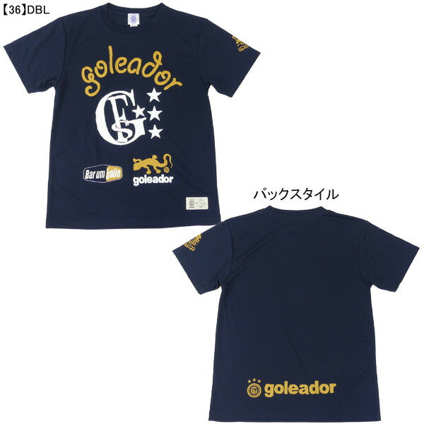 【ネコポス送料無料】フタバ別注ゴレアドールgoleadorMORIARTWORKコラボロゴプラTシャツGM-016サッカーフットサルプラシャツ半袖メンズジュニア