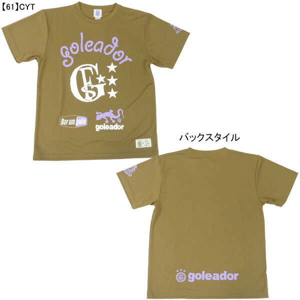 【ネコポス送料無料】フタバ別注ゴレアドールgoleadorMORIARTWORKコラボロゴプラTシャツGM-016サッカーフットサルプラシャツ半袖メンズジュニア