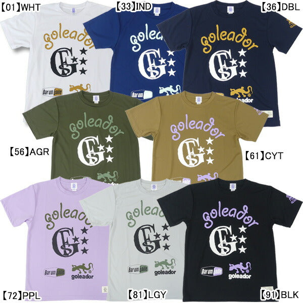 【ネコポス送料無料】フタバ別注ゴレアドールgoleadorMORIARTWORKコラボロゴプラTシャツGM-016サッカーフットサルプラシャツ半袖メンズジュニア