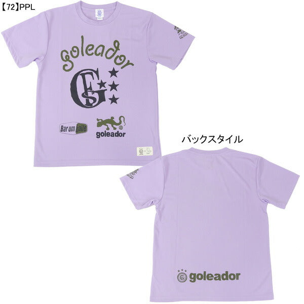 【ネコポス送料無料】フタバ別注ゴレアドールgoleadorMORIARTWORKコラボロゴプラTシャツGM-016サッカーフットサルプラシャツ半袖メンズジュニア