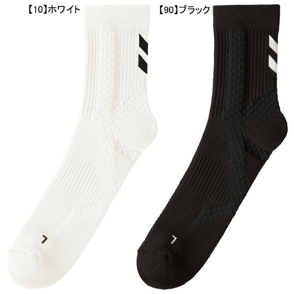 【ショップ限定エントリーでさらに+9倍】【ネコポス送料無料】ヒュンメルhummelシューティングソックスミドル丈HAG7084サッカーフットサル靴下機能ソックス