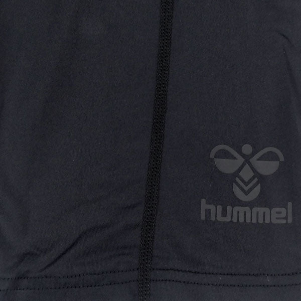 【ネコポス送料無料】ヒュンメルhummelぴたっとつめたハーフタイツHAP6044Pサッカーフットサルハーフスパッツ接触冷感メンズブラック