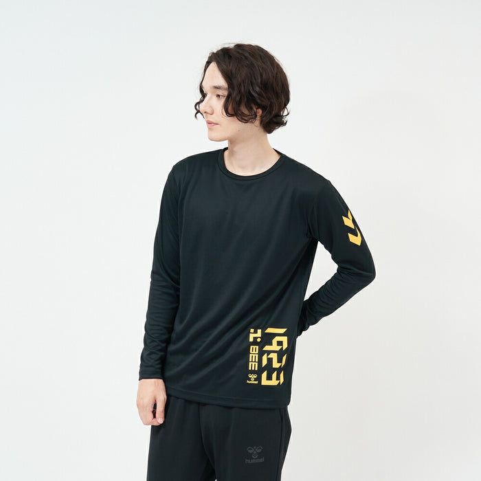 【ネコポス送料無料】ヒュンメルhummelスポーツウェア長袖メンズレディースロングスリーブシャツTシャツHAP7204