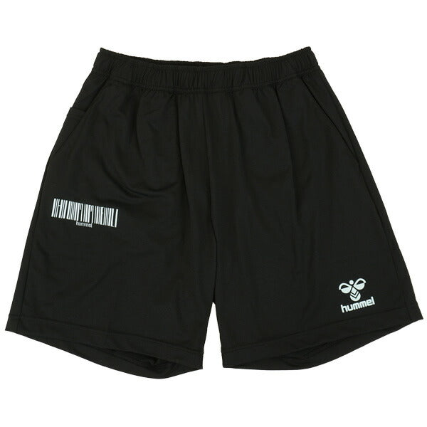 【ショップ限定エントリーでさらに+9倍】【ネコポス送料無料】ヒュンメルhummelコットンライクハーフパンツHAPB6077Pサッカーフットサルプラクティスパンツ練習着メンズ