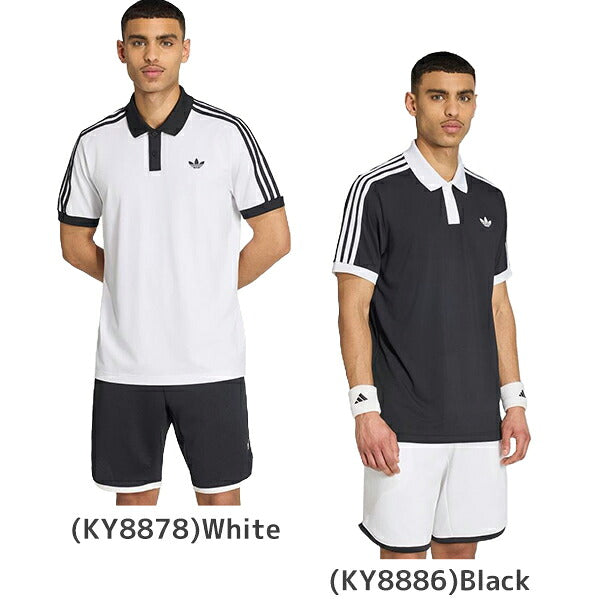 アディダスadidasテニスポロシャツメンズ大人クラシック半袖ポロシャツクライマクールニットファブリック半袖HF515